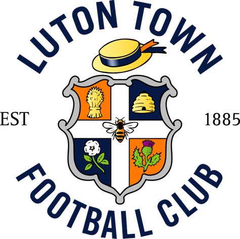 Luton Town F.C., Luton Town Football Club Luton Town Fc, English Football Teams, Premiere League, Football Club Logo, British Football, Franz Beckenbauer, English Football League, Luton Town, Team Badge