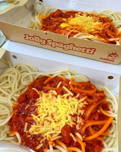 Jollibee Spaghetti, Jolly Spaghetti, Spaghetti Aesthetic, Food Spaghetti, Cheese Food, Pasta Food, Sleepover Food, Always Hungry, Wedding Illustration