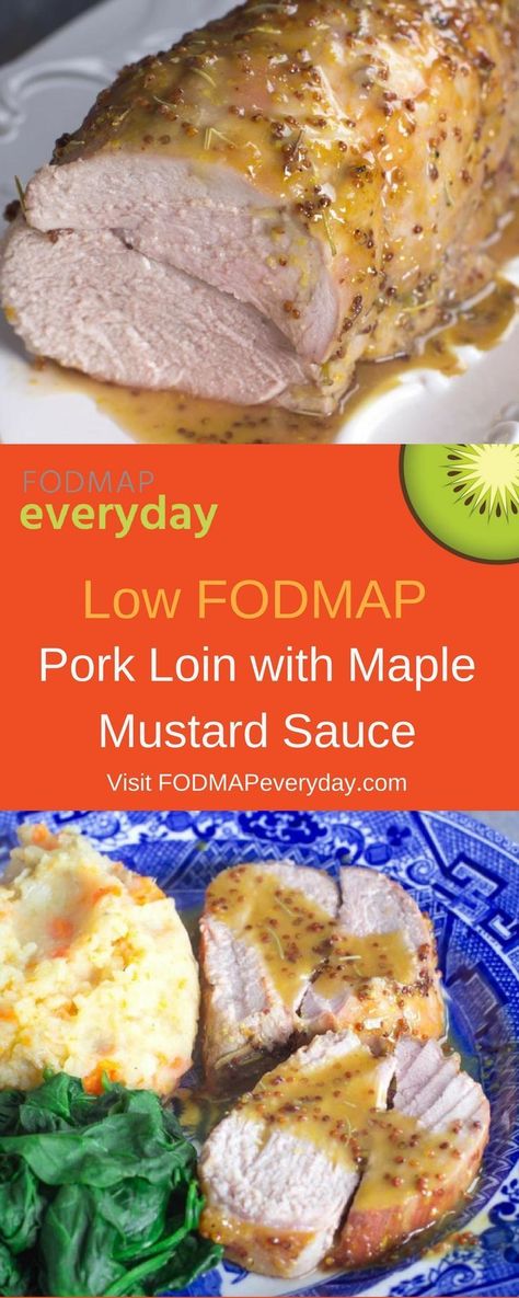 Ibs Meals, Lowfod Map, Pork Lion Recipes, Fodmap Slow Cooker, Maple Mustard Sauce, Fodmap Lunch, Fodmap Recipes Dinner, Low Fodmap Recipes Dinner, Fructose Malabsorption