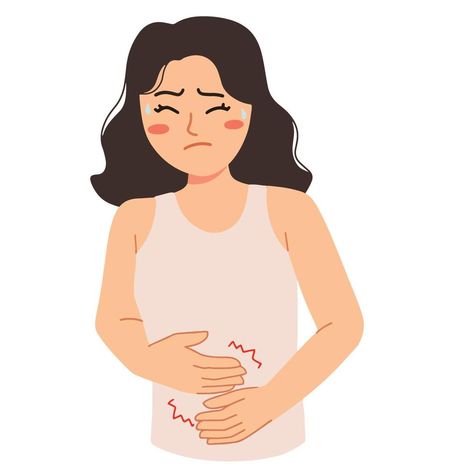 Stomach Ache Illustration, Stomachache Illustration, Periods Illustration, Period Cramps Illustration, Period Illustration Art, Abdominal Pain Relief, Stomachache, Gastrointestinal Disease, Stomach Cramps