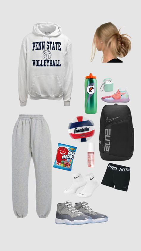 #volleyball #aesthetic Volleyball Game Day Outfits For School, Volleyball Camp Outfits, Coaching Outfits Athletic, Volleyball Aesthetic Outfits, Preppy Volleyball, Volleyball Fits, 6th Grade Outfits, Volleyball Aesthetic, Vollyball Outfits