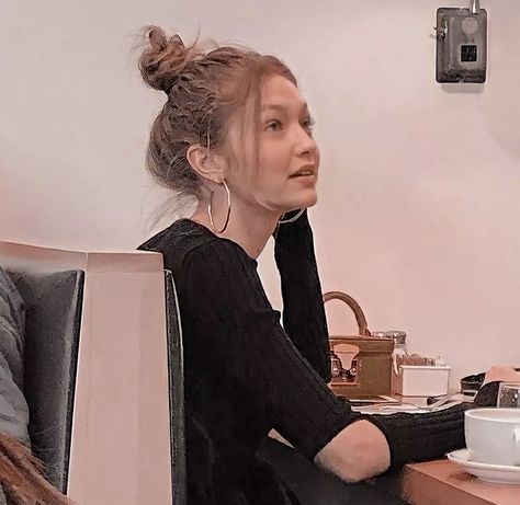 Bun Gigi Hadid Bun, Gigi Hadid, Dreadlocks, Hair Styles, Hair, Quick Saves, Beauty