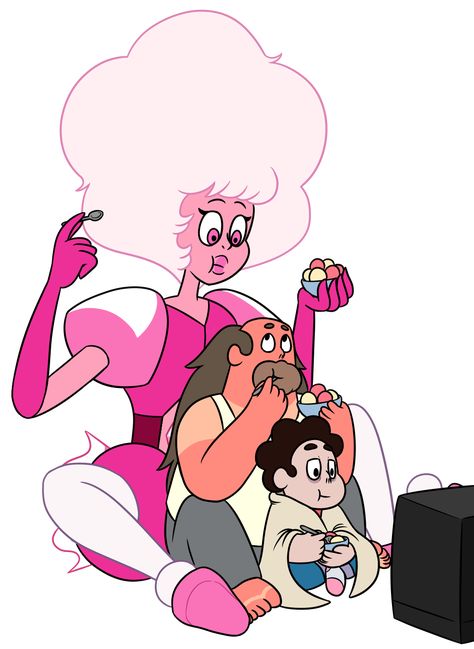 Pink Diamond And Greg Universe, Pink Diamond X Greg, Steven Universe Pictures, Steven Universe Diamond, Greg Universe, Pink Diamond Steven Universe, Steven Universe Anime, Steven Universe Au, Steven Universe Drawing