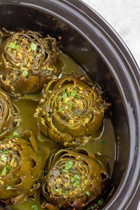 Crockpot Artichokes, Artichoke Appetizer, The Clean Eating Couple, Clean Eating Couple, Crockpot Recipes Beef Stew, Beef Stew Crockpot, Vegan Recipes Videos, Artichoke Recipes, Beef Stew Recipe