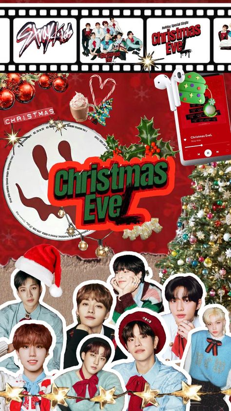 Christmas eveL wallpaper 🧑‍🎄 <made by me! layla_staa> use credits. #skz #christmas #christmaseveL #kpop #kpopwallpaper #skzwallpaper #christmaswallpaper #red #seasonsgreetings Skz Xmas Wallpaper, Christmas Evel Skz Wallpaper, Christmas Evel Skz, Kpop Christmas Wallpaper, Skz Christmas Wallpaper, Skz Christmas, Kpop Christmas, Skz Wallpaper, Xmas Wallpaper