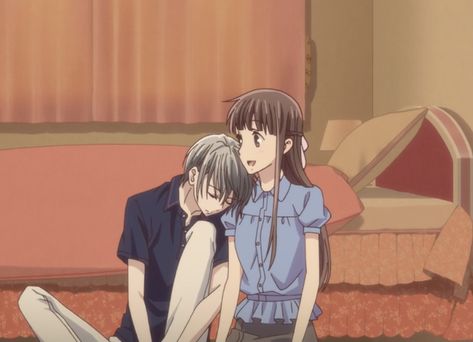 Tohru And Yuki, Yuki And Tohru, Futaba Y Kou, Fruits Basket Manga, Falafel Wrap, Yuki Sohma, Shojo Anime, Fruits Basket Anime, Fruits Basket