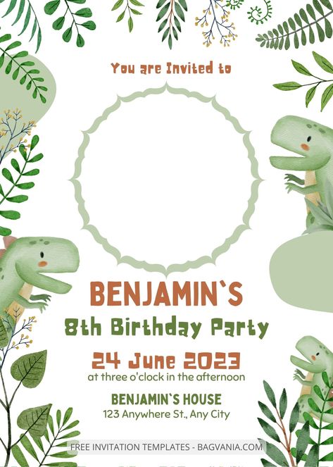 Dino Birthday Invitations, Dinasour Birthday, Dinosaur Party Invitations, Dinosaur Birthday Party Invitations, Construction Birthday Invitations, Invitation Layout, Dinosaur Invitations, Dinosaur Birthday Invitations, Free Printable Birthday Invitations