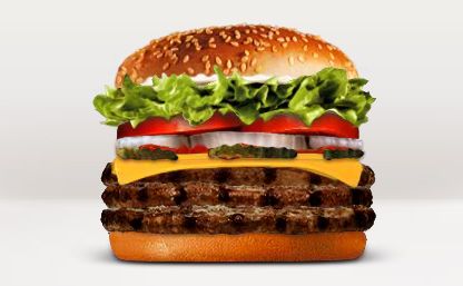 Triple Whopper With Cheese -- Amount Per Serving Calories 1230 Calories from Fat 738 Healthy Fast Food Lunch, Fast Food Items, Healthy Restaurant, Fast Healthy Meals, Kosher Recipes, Food Ads, Fasting Diet, Nutrition Guide, Fast Food Restaurant