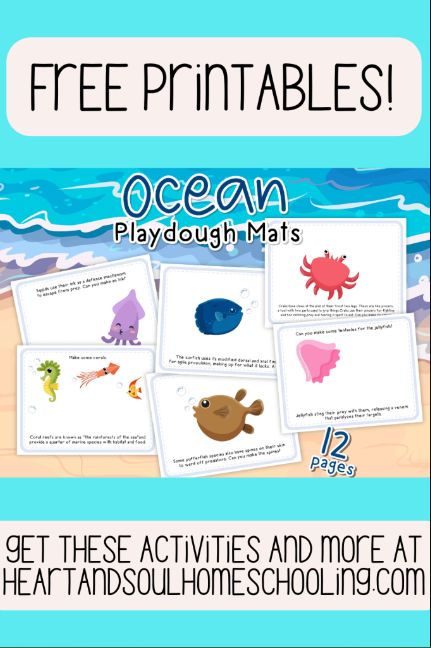 Ocean Animal Playdough Mats | Free Homeschool Deals © Animal Playdough Mats, Ocean Playdough, Animal Playdough, Make Your Own Playdough, Playdoh Mats, Play Dough Mats, Dough Mats, Free Homeschool Printables, Playdough Activities