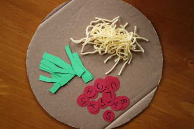 ABC Pizza Craft.. do with Letter P Surprise Pizza, Pizza Craft, Kids Preschool Learning, Italy For Kids, How To Make Letters, Classroom Planning, Playdough Activities, Fall Preschool Activities, Kindergarten Language Arts