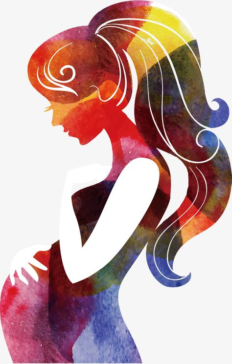 Pregnancy Art, Child Health, Health Poster, Vector Poster, Colorful Poster, Maternal Health, Mother Art, Mom Art, Pregnancy Gifts