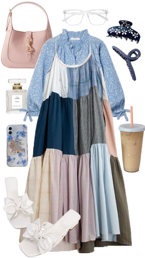 boho blues 🫐 #aesthetic #outfitinspo #ootd #modestfashion #christian Stylish Modest Outfits, Christian Outfits Modesty, Modest Christian Clothing, Christian Outfits, Modest Fall Outfits, Boho Christian, Teacher Bag, Modesty Outfits, Trendy Skirts