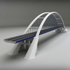 Arch Bridge Design, Beam Bridge, Bridges Architecture, N Scale Train Layout, Bridge Structure, Bridge Model, Glass Bridge, Industrial District, Bridge Construction