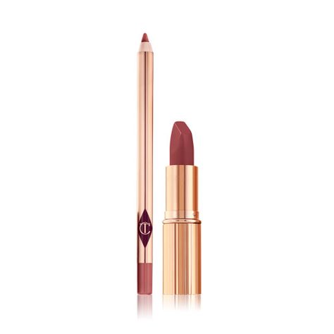 Charlotte Tilbury Pillow Talk Medium, Pillow Talk Medium, Brown Eyeliner Pencil, Pillow Talk Lipstick, Charlotte Tilbury Pillow Talk, Perfect Eyelashes, Hydrating Lipstick, Magical Makeup, Lip Set