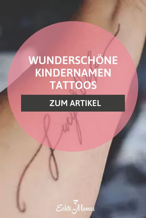 Tattoos sind für viele Menschen mehr als nur reine Körper-Verzierungen. Sie sind Glücksbringer, Erinnerungen (schöne und schmerzhafte), oder Liebesbeweise. Zu den stärksten Liebesbeweisen zählen Kindernamen Tattoos. Mama Tattoos, Mutterschaft Tattoos, Mama Tattoo, Tattoos For Kids, Symbolic Tattoos, 4 Kids, Arm Tattoo, Tattoo Designs, Abc