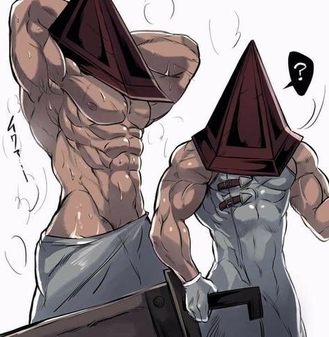 Wolverine Logan, Pyramid Head, Scary Movie Characters, Horror Villains, Yandere Boy, Horror Icons, Anime Guys Shirtless, Horror Movie Characters, Silent Hill