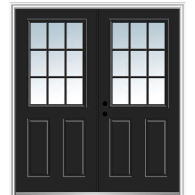 Double Front Entry Doors, Double Doors Exterior, Fiberglass Front Door, Custom Front Doors, Entry Doors With Glass, Craftsman Door, French Doors Exterior, Wood Entry Doors, Prehung Doors