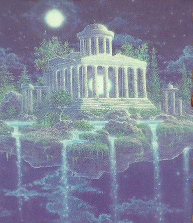 $15 Akashic Records Reading - PDF Document - Angelz Messages Intuitive Readings, Astral Plane, Greek Temple, Astral Projection, Akashic Records, Fantasy Places, Visionary Art, Arte Fantasy, Fantasy Landscape