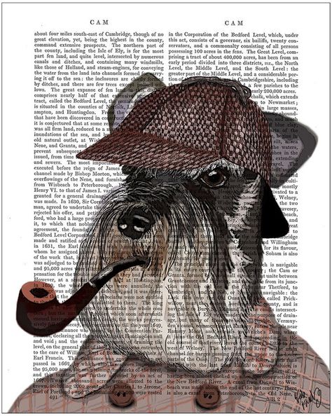 Gifts for Mystery Book Lovers Schnauzer Print, Antique Journal, Schnauzer Art, Dog Home Decor, Dictionary Prints, Dog Home, Dog Print Art, Dictionary Art, Schnauzer Dogs