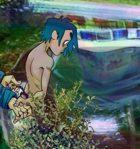 2d Fanart, 2d Gorillaz, 2-d Gorillaz, 2d Art, Gorillaz, Funky Art, Cool Things To Make, Blur, Fan Art