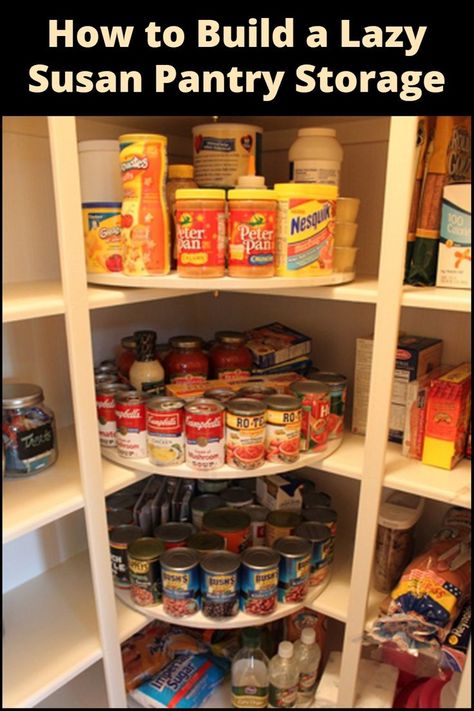 DIY Lazy Susan Pantry Storage: Tired of digging through shelves? This project is your answer to easy access and better organization. How To Build A Lazy Susan, Lazy Susan Pantry, Diy Lazy Susan, Better Organization, Kitchen Interior Design Decor, Pantry Shelf, Room Redo, Pantry Storage, Kitchen Redo