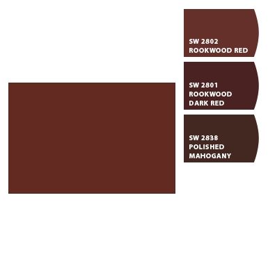 Puce - Paint colors from ColorSnap by Sherwin-Williams Rockwood Red Sherwin Williams, Dark Rust Paint Color, Rustic Red Sherwin Williams, Muted Mahogany Sherwin Williams, Sherwin Williams Polished Mahogany, Dark Red Paint Colors, Sw Rustic Red, Sherwin Williams Red Brown Paint Colors, Brown Paint Walls