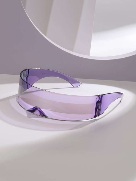 Free Returns ✓ Free Shipping On Orders $49+ ✓. Full Wrap-Around Frame Fashion Glasses- Fashion Glasses at SHEIN. Purple Glasses Aesthetic, Shein Aesthetic, Glasses Aesthetic, Purple Glasses, Purple Aura, Sunglasses Women Fashion, Kitchen Jewelry, Fashion Glasses, Kids Beachwear