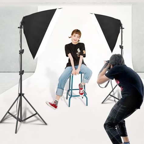 SH Photography Softbox Light Kit Four Lamp Holders Continuous Light System With E27 Check more at https://www.electrobest.net/product/sh-photography-softbox-light-kit-four-lamp-holders-continuous-light-system-with-e27/ Light System, Photography Kit, Studio Lighting, Photo Lighting, Lighting System, Lamp Holder, Tripod, Photo Studio, Lighting