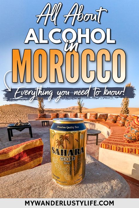 All About Alcohol in Morocco: 14 Important Things You Need to Know Before You Go | Is alcohol illegal in Morocco? Where can you buy alcohol in Morocco? Where can you drink alcohol in Morocco? Moroccan beer, Moroccan wine, Moroccan liquor, what Islam says about alcohol, and much more. Drink Alcohol, Morocco Travel, Travel Pins, Liquor Store, Pisco, Foodie Travel, Travel Lover, Food Guide, Vacation Destinations