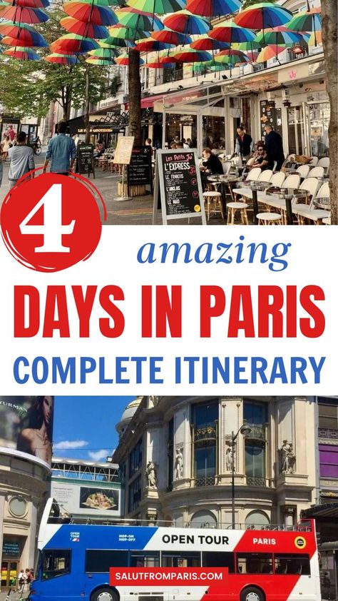 Planning a trip to Paris? Discover the ultimate 4-day itinerary packed with insider tips! Explore iconic landmarks like the Eiffel Tower, Louvre, and Notre-Dame, and wander through charming neighborhoods such as Montmartre and Le Marais. Savor delicious French cuisine, enjoy picturesque river cruises, and uncover hidden gems along the way. Plus, get inspired by the latest summer fashion trends perfect for strolling the streets of Paris. Don't miss out on creating unforgettable memories in Paris. Paris In September Outfits, Paris In 4 Days, Paris Trip Planning, Paris In September, 4 Days In Paris, Paris Things To Do, Paris Sightseeing, September Outfits, France Itinerary