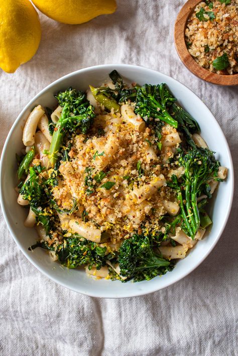 Lemony Broccolini and Swiss Chard Pasta (Vegan and GF Option) | Jen's Rooted Kitchen Swiss Chard Pasta, Chard Pasta, Broccolini Pasta, Swiss Chard Recipes, Creamy Pasta Sauce, Brown Rice Pasta, Chard Recipes, Rice Pasta, Fresh Broccoli