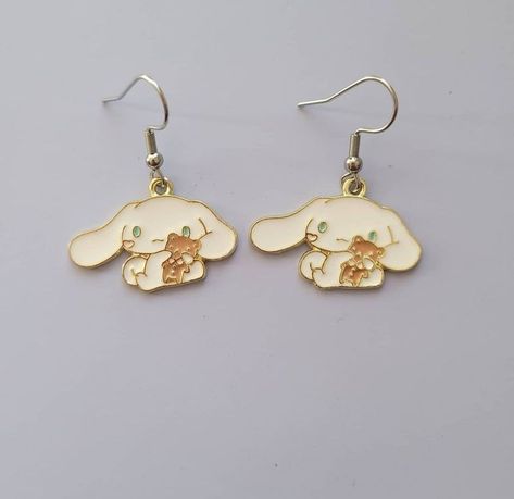 Sanrio Earrings, Silly Earrings, Sanrio Fashion, Hello Kitty Jewelry, Wrist Jewelry, Animal Earrings, Fun Earrings, Cute Earrings, Piercing Jewelry