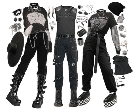 Goth Boy Outfits, Ropa Punk Rock, Types Of Clothing, Punk Boy, Masc Outfits, Goth Outfit, Mode Punk, Mode Grunge, Goth Boy