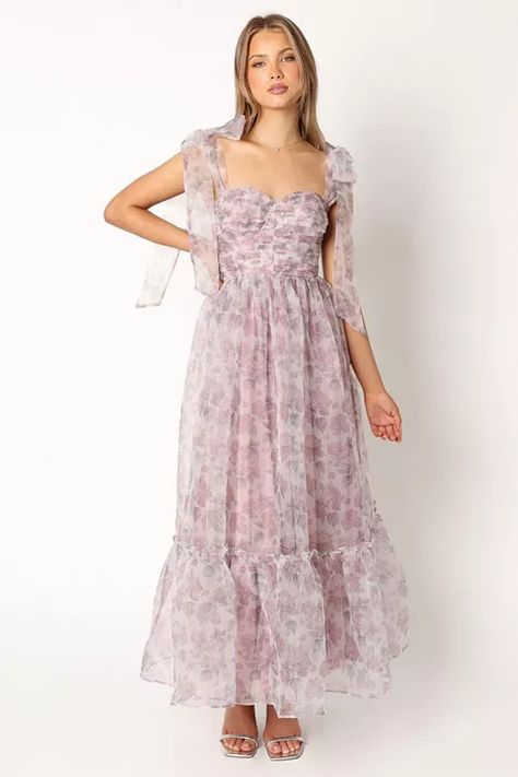 Petal and Pup Women's Floret Midi Dress - Macy's He Gives Me Butterflies, Gives Me Butterflies, Glitter Prom Dresses, Sweet Heart Neckline, Wedding December, 2024 Dresses, Dress Tiered, Cherry Dress, Themed Bridal Shower