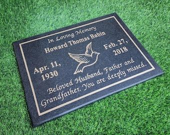 Grave Plaques, Personalized Memorial Stones, Granite Memorial, Granite Headstones, Cemetery Monuments, Pet Grave Markers, Stone Engraving, Engraved Plaque, Memorial Plaque