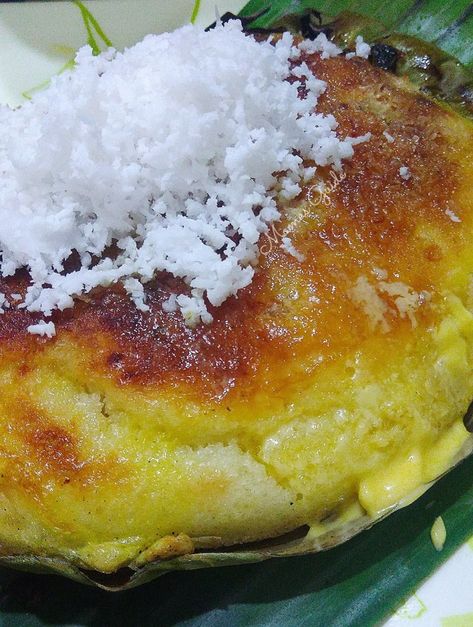 Loading... Ingredients : 1 3/4 cups jasmine rice (for Galapong/rice batter) For Bibingka: 1 1/4 cups flour 1/4 cup plus 4 tablespoons sugar 1 tablespoon baking powder 1/2 teaspoon salt 1 1/2 cup galapong 4 eggs 1 cup coconut milk 2 salted eggs 4 slices sharp cheddar cheese 4 slices kesong puti 4 tablespoons melted… Continue reading How to Make Bibingka Special Bibingka Recipe, Kesong Puti, Filipino Desert, Filipino Sweets, Bibingka Recipe, Filipino Delicacies, Filipino Dessert Recipes, Pinoy Dessert, Philippines Recipes