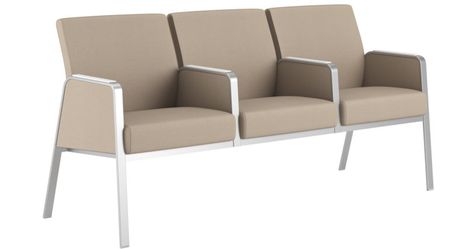 Waiting Room Bench, Waiting Room Seating, Dental Design Interior, Waiting Chair, Lobby Furniture, Waiting Room Chairs, Dental Design, Metal Arm, Hospital Design