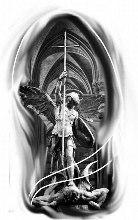 Arcangel Michael Tattoo, Archangel Michael Tattoo For Men, St Michael Tattoo Design, Angel Michael Tattoo, Michael Archangel Tattoo, Arcangel Tattoo, Saint Michael Tattoo Design, St Michael The Archangel Tattoo, Angel Warrior Tattoo