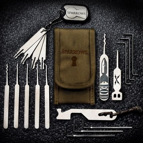 Lock Picking Tools, Lock Pick Set, Lock Pick, Apocalypse Survival, Urban Survival, Tactical Survival, Bug Out Bag, Wilderness Survival, Edc Gear