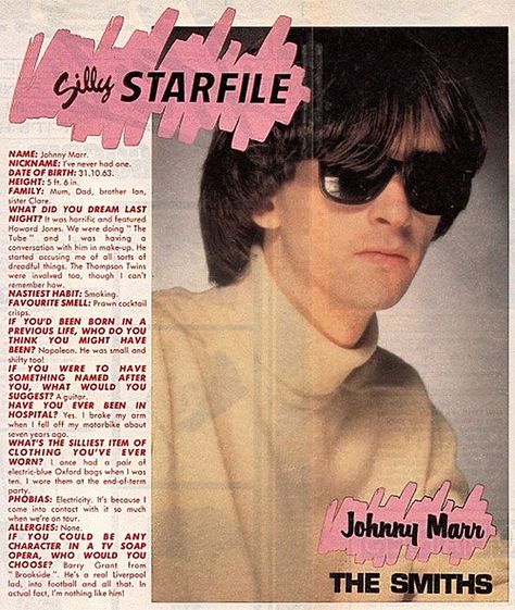 Johnny Marr, The Farmer, The Smiths, Morrissey, Final Fantasy Xiv, Baccarat, Final Fantasy, Farmer, Interview