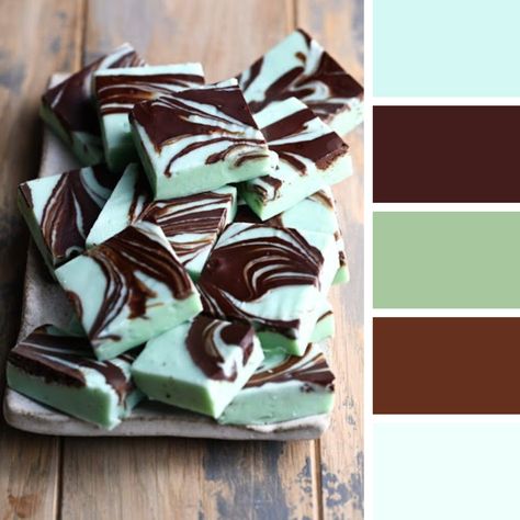 Mint Pallete Color, Ice Cream Color Palette, Cream Color Palette, Mint Cocoa, Mint Choco, Chocolate Palette, Mint Aesthetic, Palette Challenge, Mint Chocolate Chip Ice Cream