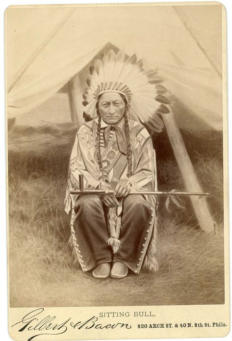 Sioux Indian, Eagle Feather, Sitting Bull, American Indian History, Native American Wisdom, Native American Images, Native American Chief, Native American Men, Cabinet Cards