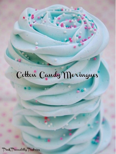 Meringue Cookie Recipe, Meringue Desserts, Meringue Recipe, Cotton Candy Flavoring, Mint Recipes, Meringue Cookies, Homemade Candies, Deilig Mat, Frozen Birthday