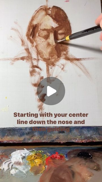 Brooke Walker-Knoblich | Painter & Teacher on Instagram: "Transition from drawing with line, to painting with shapes. Highlights from my intro to portrait painting class ✨🎨  More to come!   Save & Share 🙏🏼 Follow @brookepaints   #brookepaints #oilpaintingclass #oilpaintingdemo #howtopaint #wipart #paintingdemo #paintingclass #oilpainting #oilartist #oilpainter #oilpaintingartists #oilpaintingartist #pdxartist #pdxartclass #pdxpainting #oilpaintingtechniques #oilpaintingtutorial #paintingtutorial #paintingtutorialforbeginners #realismpainting #portraitpainting #portraitclass #paintinginprogress #paintingprocess #thestartofsomethingnew" How To Paint Portraits, Painting With Shapes, Brooke Walker, Instagram Transition, Oil Painting Demos, Portrait Painting Tutorial, Oil Painting Tutorial, Oil Painting Techniques, Painting Demo