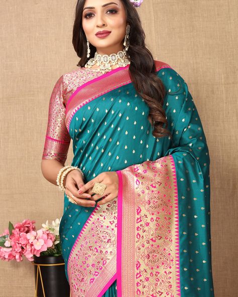 @kekoviofficial Step into elegance with KeKoVi’s soft silk saree, beautifully woven with zari work! Whether it’s a family gathering, a casual office day, or a gift for a loved one, this saree is perfect for any occasion. Choose from 10 stunning colors, featuring a rich pallu with intricate meenakari detailing. 🌸 KV-266 ✨ Special Offers: Buy 2, Get 1 Free Buy 1, Get 10% Off All yours for just ₹3999/-! Shop now and elevate your wardrobe with KeKoVi! 🛍️ Care Instructions: Dry clean only for b... Saree Blouse Material, Brocade Blouse, Silk Weaving, Peach Saree, Weaving Designs, Crepe Saree, Ethnic Sarees, Party Wear Saree, Embroidery Saree