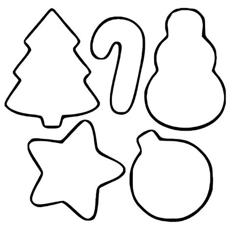 Cookie Coloring Pages, Easy Christmas Cookies Decorating, Christmas Sugar Cookies Easy, Snowflake Christmas Cookies, Cookie Printable, Christmas Cookies Kids, Christmas Cutout Cookies, Christmas Cutouts, Coloring Pages Free Printable