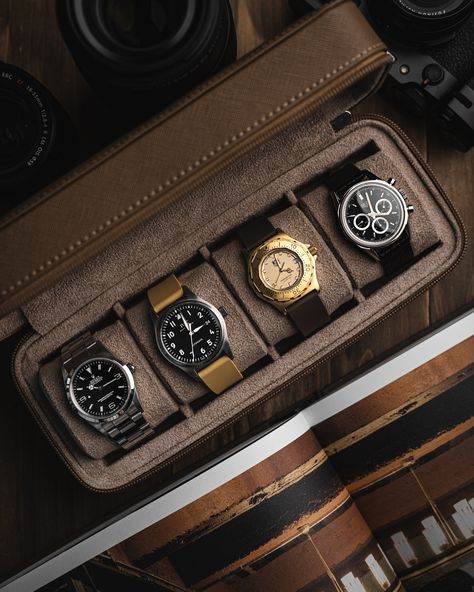 Classically sized tool watches: yay or nay? Here’s what my current rotation of tool watches looks like: 🏔️ @rolex Explorer 114270 (36mm) 🛩️ @iwcwatches Pilot 36 IW324010, Gold Rubber CRS Strap by @delugs (36mm) 🤿 @tagheuer 3000 Professional 934.413, Brown Rubber CTS Strap by @delugs (35mm) 🏎️ @tagheuer Carrera Reissue CS3113, Matte Black Alligator Flank Stitchless Strap by @delugs (36mm) Might be one of my favourite sub-collections! #watchstudies #toolwatches #vintagewatch #vintageheu... Watch Aesthetic, Black Alligator, Rolex Explorer, Yay Or Nay, Watches Jewelry, Vintage Watches, Rolex Watches, My Favourite, Alligator