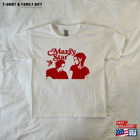 Handmade Screenprinted Mazzy Star Baby Tee Rock Band Y2k Clothing Sweatshirt T-Shirt Check more at https://tshirtfamilygift.com/product/handmade-screenprinted-mazzy-star-baby-tee-rock-band-y2k-clothing-sweatshirt-t-shirt/ Baby Band Tees, Mazzy Star, Baby Tees Y2k, Y2k Baby Tee, Y2k Clothing, Star Shirt, Trending Tshirts, Baby Star, Silk Screen