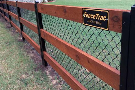 11 Backyard Fence Ideas [Beautiful Privacy For People, Pets, and Property] - Perimtec Chain Link Fencing Ideas, Wood Chain Link Fence, Wood On Chain Link Fence, Wood And Chain Link Fence Ideas, Chain Link And Wood Fence, Wood Fence Over Chain Link, Fence With Metal Posts, Chain Link Fence Ideas, 2024 Healing