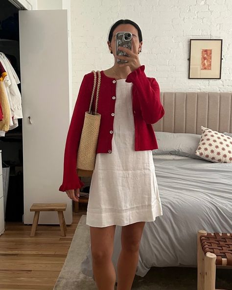 We’re obsessed with how stunning @myagelber looks in our red ruffle cardigan❣️ Red Cardigan Outfit, Cardigan Dress Outfit, Ruffle Cardigan, Cardigan Outfit, Red Cardigan, Cardigan Outfits, Dress With Cardigan, Red Poppies, Bright Red